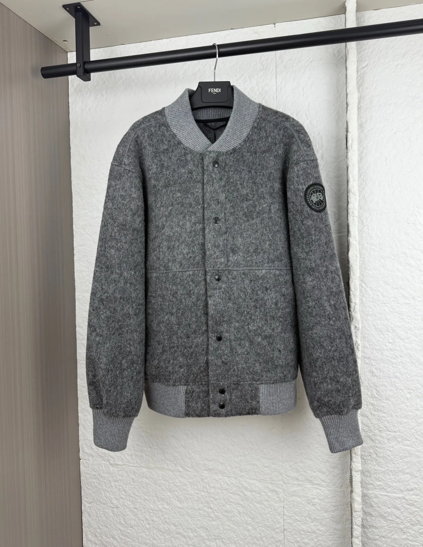 P790 Canada Goose Canada Goose Wool Armband Badge Baseball Jacket S/M/L/XL